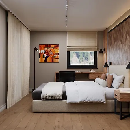 Modern Alpine Retreat Garden And Panoramic Views דירה *