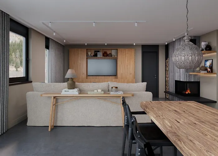 Modern Alpine Retreat Garden And Panoramic Views Apartment